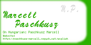 marcell paschkusz business card